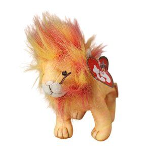 2/$15 VTG Ty Teenie Beanie Babies Bushy The Lion Plush McDonalds Hang Tag 2000